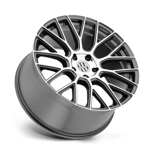 Set of 4: Victor Equipment Stabil Wheel, 21x11.0 +40 Offset 5x130, Gunmetal W/ Mirror Cut Face - 2111VIA405130G71