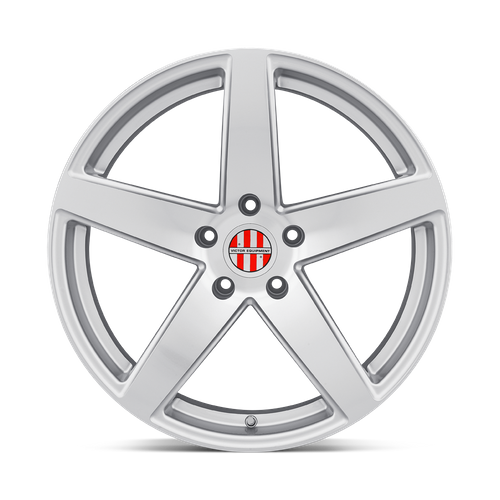 Set of 4: Victor Equipment Baden Wheel, 21x10.5 +56 Offset 5x130, Silver W/ Mirror Cut Face - 2105VIB565130S71