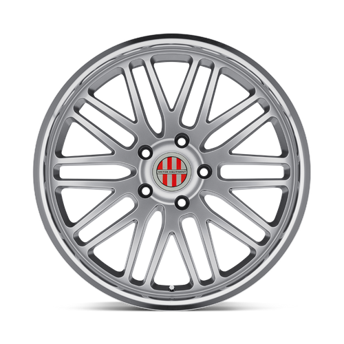 Set of 4: Victor Equipment Lemans Wheel, 19x9.5 +49 Offset 5x130, Hyper Silver W/ Mirror Cut Lip - 1995VIL495130S71