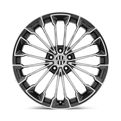 Set of 4: Victor Equipment Wurttemburg Wheel, 20x9.0 +22 Offset 5x112, Gunmetal W/ Mirror Cut Face - 2090VIW225112G66