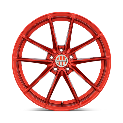 Set of 4: Victor Equipment Zuffen Wheel, 22x10.5 +56 Offset 5x130, Candy Red - 2205VZF565130R71
