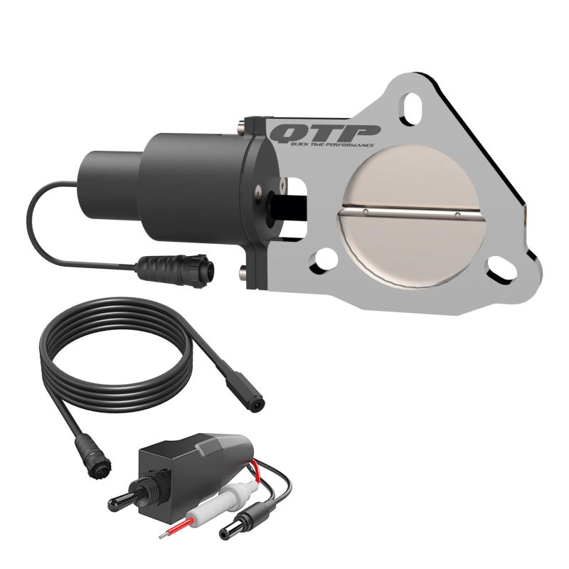 QTP 3in Bolt-On QTEC Electric Cutout Valve for Borla Exhausts - QTEC30B.