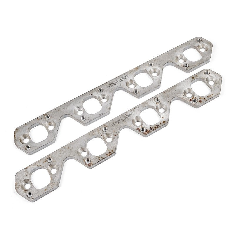 Stainless Works SBF Wide Rectangular Port Header Adapter 304SS Exhaust - HFSBFBTADAPT.