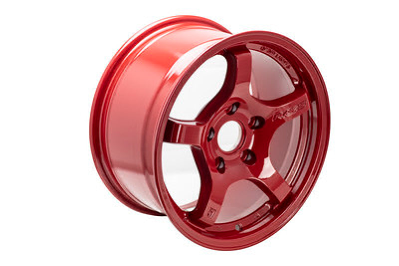 Set of 4: Gram Lights 57CR 18x9.5 +38 5x114.3 Milano Red Wheel - WGCRX38EMRP