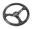 NRG Carbon Fiber Steering Wheel (350mm / 1.5in. Deep) Leather - ST-010CFBS.