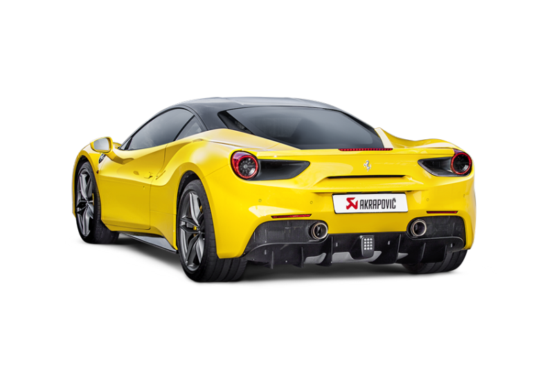 Akrapovic 16-17 Ferrari 488 GTB/488 Spyder Slip-On Line (Titanium) w/ - MTP-FE488H
