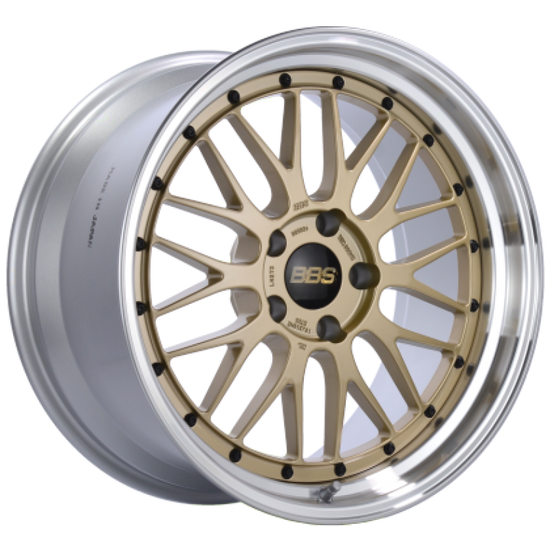 BBS LM 19x11 5x130 ET63 / 71.6 CB Gold Center - LM224HGPK.