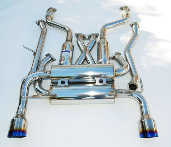 Invidia 09+ 370Z Gemini Single Layer Titanium Tip Cat-back Exhaust - HS09N7ZGIT.