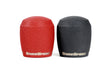 GrimmSpeed Stubby Shift Knob Stainless Steel Red - M12x1.25 - 380003.