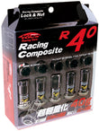 Project Kics 12x1.25 R40 Lug Nuts - Black (16+4 Locks) - KRC13K.