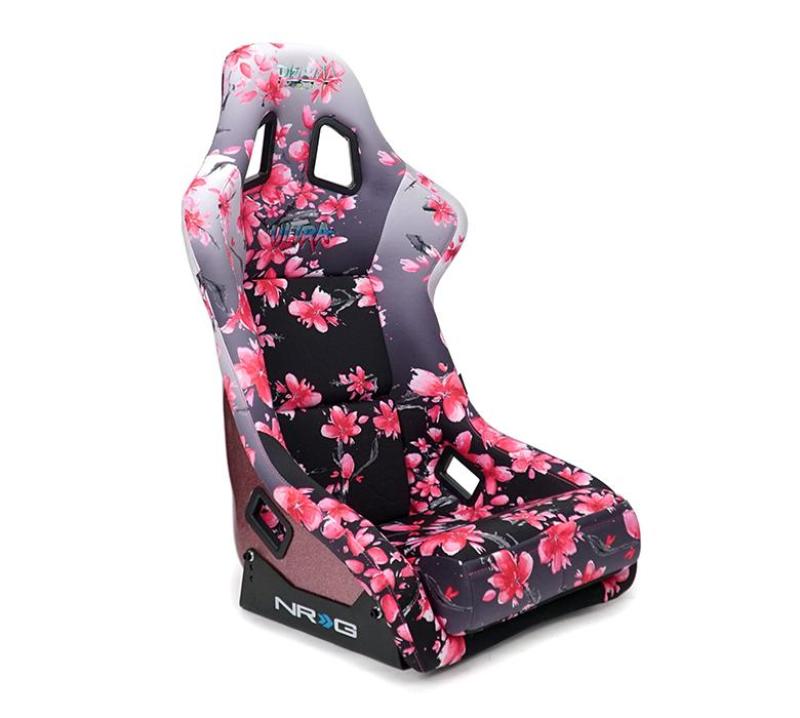 NRG FRP Bucket Seat PRISMA Japanese Cherry Blossom Edition W/ - FRP-303-SAKURA.
