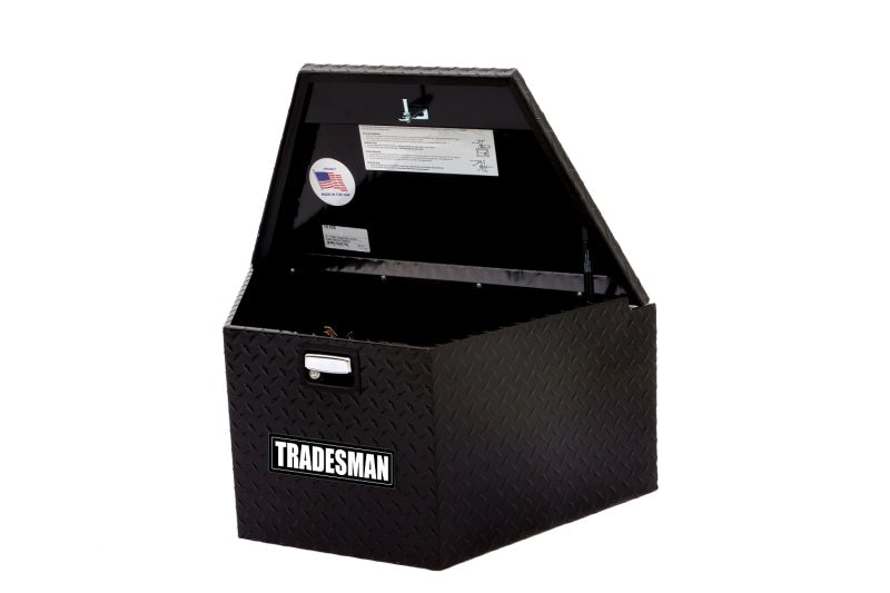 Tradesman Aluminum Trailer Tongue Storage Box (16in.) - Black - 76120