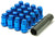 Wheel Mate Muteki Closed End Lug Nuts - Blue 12x1.50 - 41886U.