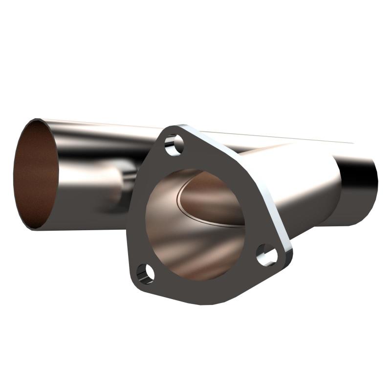 QTP 2.5in Weld-On QTEC Exhaust Cutout Y-Pipe - 10250.