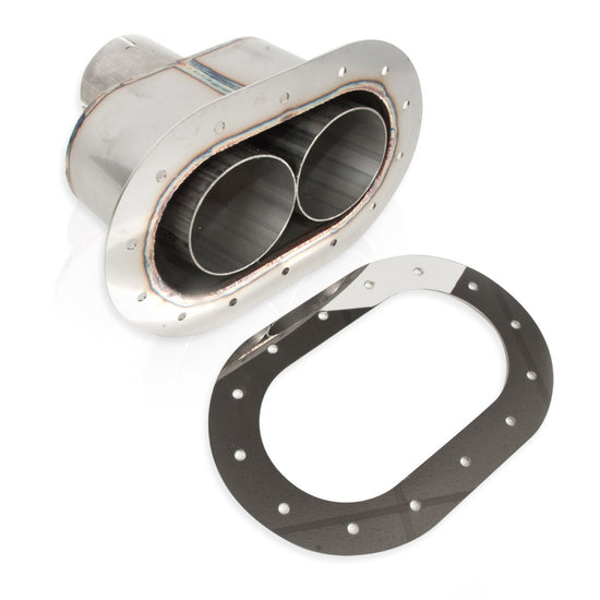 Stainless Works Oval Through-Body Tip With Tubes - ST2814.