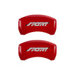 MGP 4 Caliper Covers Engraved Front & Rear No bolts/Spor - 10229SSP1RD.