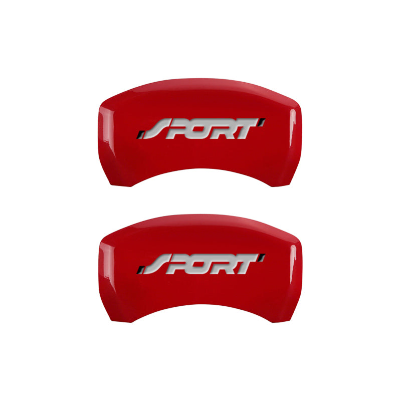 MGP 4 Caliper Covers Engraved Front & Rear No bolts/Spor - 10229SSP1RD.