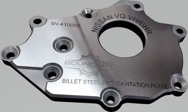 Boundary Nissan VQ 3.5L/3.7L VHR Billet Back Plate - VQ-BBP-VHR.