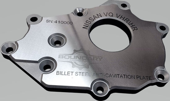 Boundary Nissan VQ 3.5L/3.7L VHR Billet Back Plate - VQ-BBP-VHR.