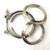 Ticon Industries 3.0in Titanium V-Band Clamp Assembly (2 Flanges/1 Clamp) - 103-07610-0002.