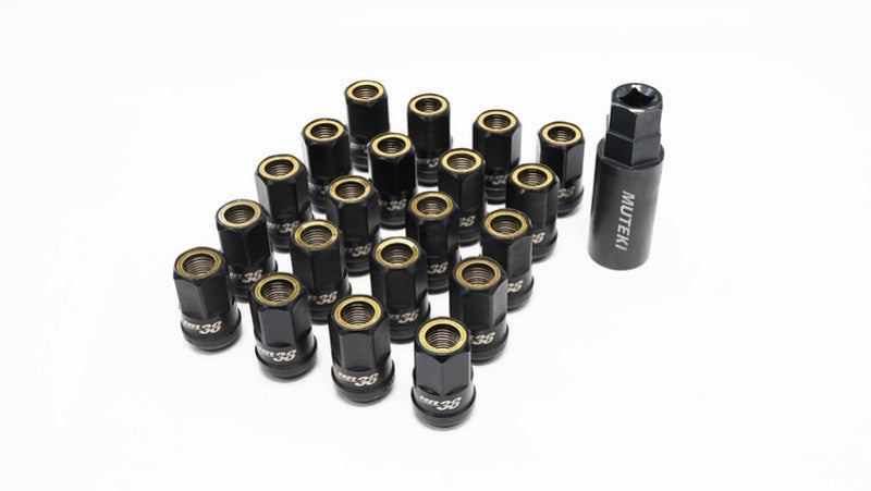 Wheel Mate Muteki HR38 Open End Lug Nuts 12x1.50 Titanium - HR3806TY.