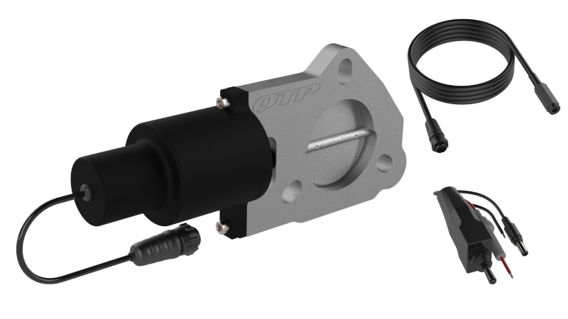 QTP 2.25in Bolt-On QTEC Electric Cutout Valve - Single - QTEC225.