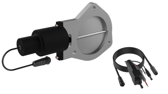 QTP 4in Bolt-On QTEC Electric Cutout Valve - Single - QTEC40.