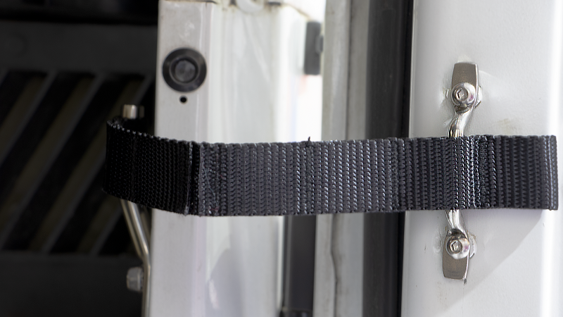 Kentrol Jeep Wrangler TJ Polished Stainless Door Strap Kit Polished - 30724