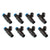 Injector Dynamics ID1050X Injectors 14mm (Black) Adaptor Bottom (Set of - 1050.48.14.14B.8.