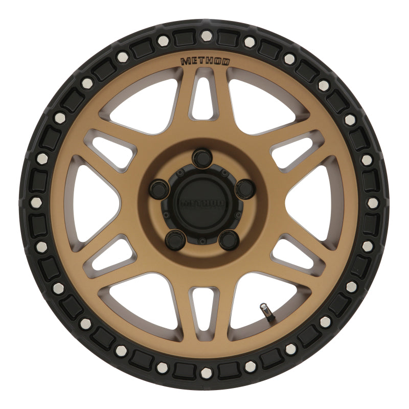 Set of 4: Method MR312 17x8.5 0mm Offset 5x150 110.5mm CB Method Bronze/Black - MR31278558900