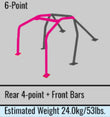 Cusco Steel Roll Cage 6 Point 2 Passenger Escape Dash - 251 290 E20.