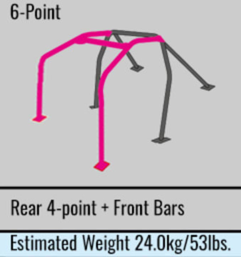 Cusco Steel Roll Cage 6 Point 2 Passenger Escape Dash - 251 290 E20.