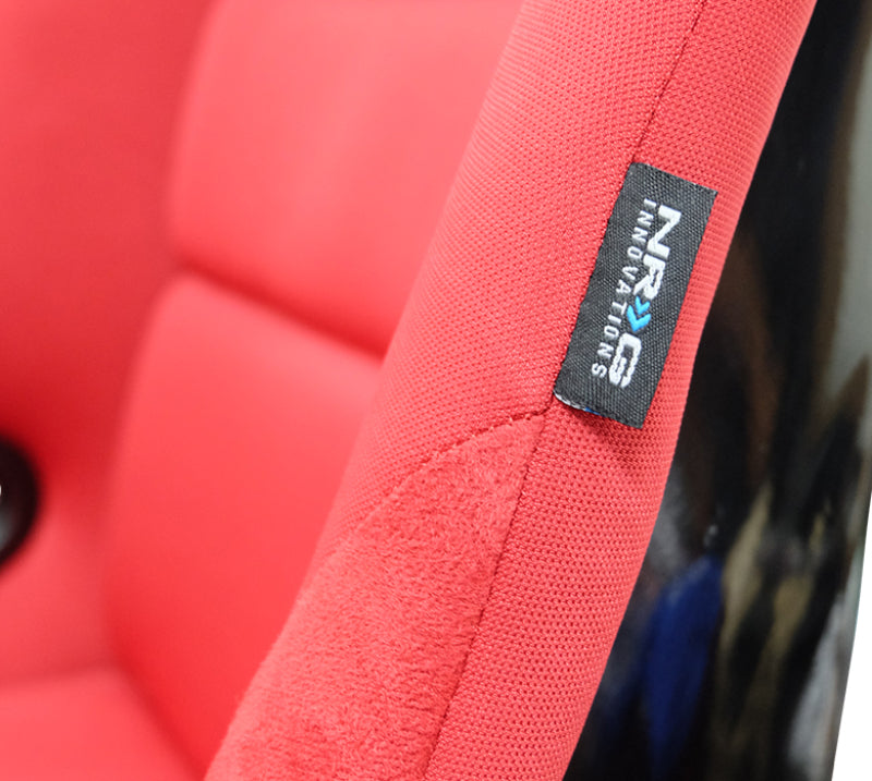 NRG FRP Bucket Seat (Red Cloth) - Large - FRP-300RD.