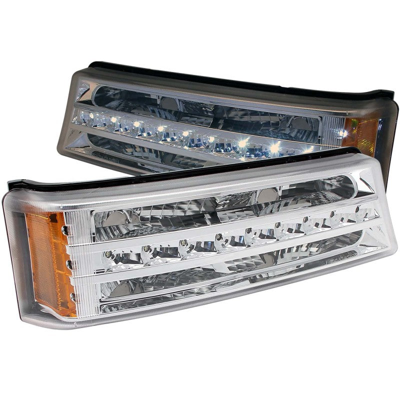 ANZO 2003-2006 Chevrolet Silverado 1500 LED Parking Lights Chrome w/ - 511066