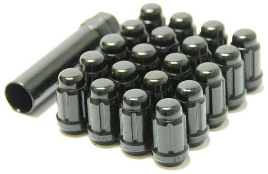 Wheel Mate Muteki Closed End Lug Nuts - Deep Black - 41886B.