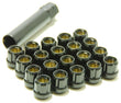 Wheel Mate Muteki Open End Lug Nuts - Deep Black - 31886B.