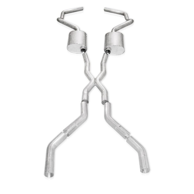 Stainless Works Chevy Camaro 1967-69 Exhaust 3in Stainless with X-Pipe - CA67693CS.
