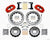 Wilwood Narrow Superlite 6R Front Hat Kit 13.06in Drilled Red - 140-12874-DR.