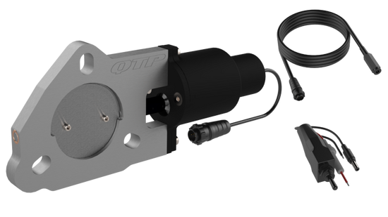 QTP 2.25in Bolt-On QTEC Electric Cutout Valve - Single - QTEC225.