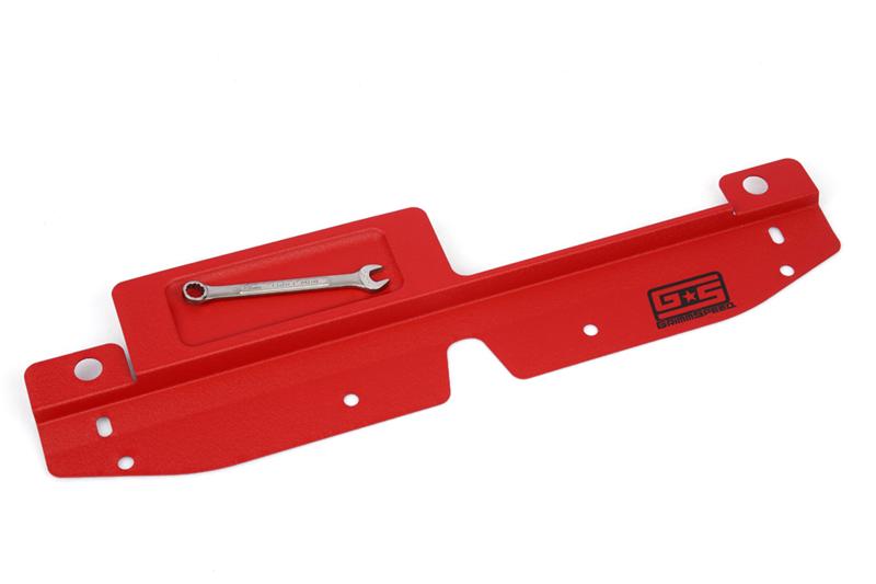 GrimmSpeed 08+ Subaru Impreza/WRX/STI Radiator Shroud w/Tool Tray - Red - 096009.