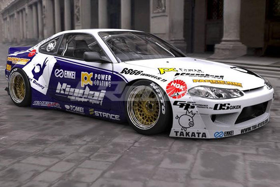 99-02 Nissan Silvia Pandem Rocket Bunny S15 Rear - 17020264 - 17020264.