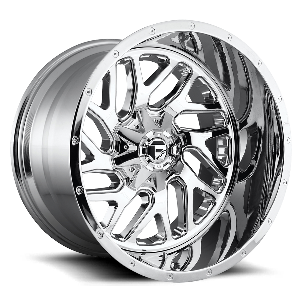 Set of 4: Fuel D609 Triton Wheel, 22x10.0 -19 Offset 6x135/6x139.7, Chrome Plated - D60922009846