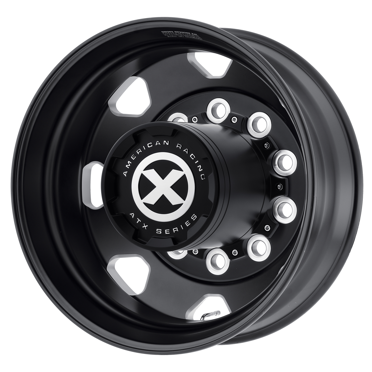 Set of 4: ATX Ao401 Octane Wheel, 24x8.25 -168 Offset 10x285.75, Satin Black Milled Rear - AO40124510902