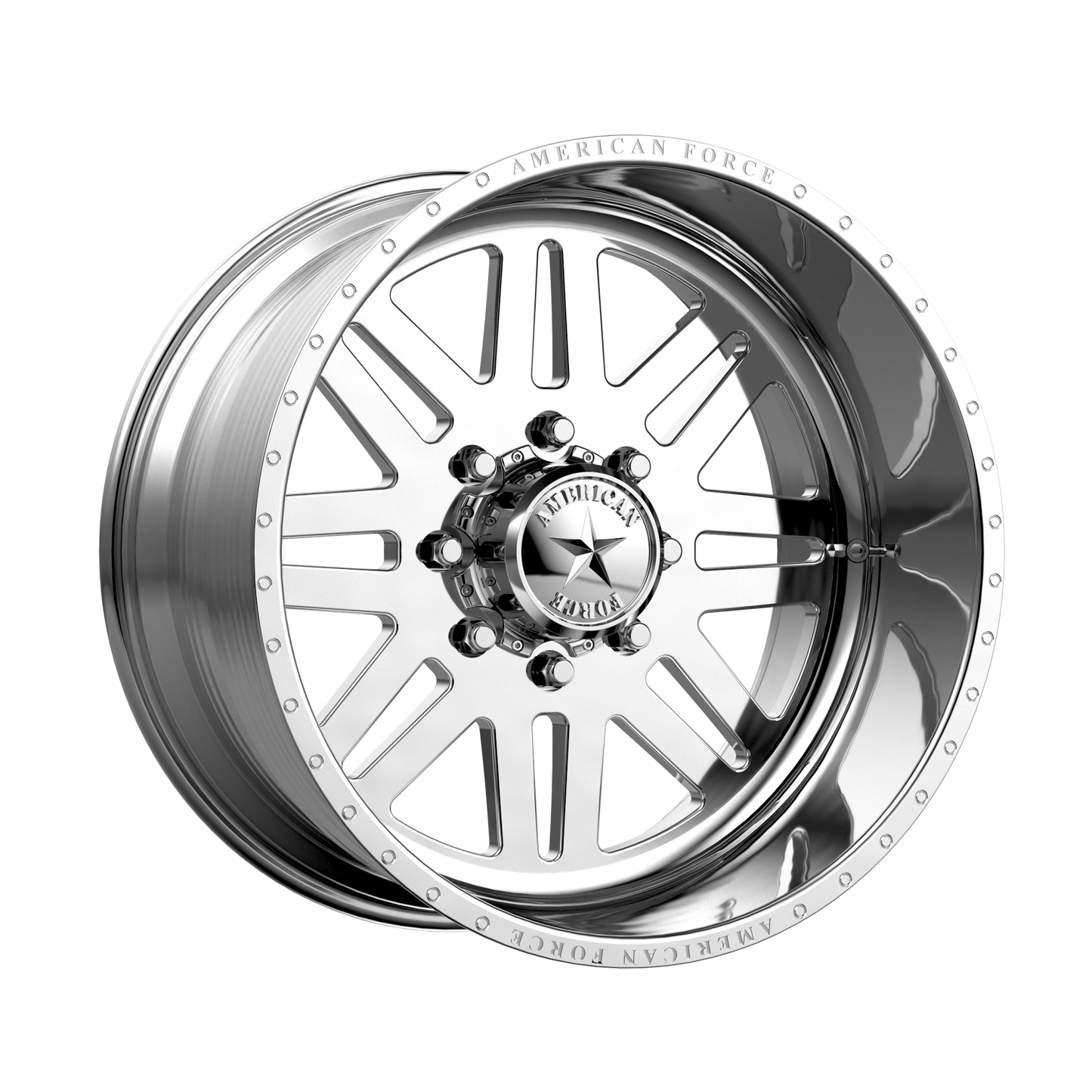 Set of 4: American Force Afw 09 Liberty Ss Wheel, 22x12.0 -40 Offset 6x139.7, Polished - AFTJ09R80-1-21