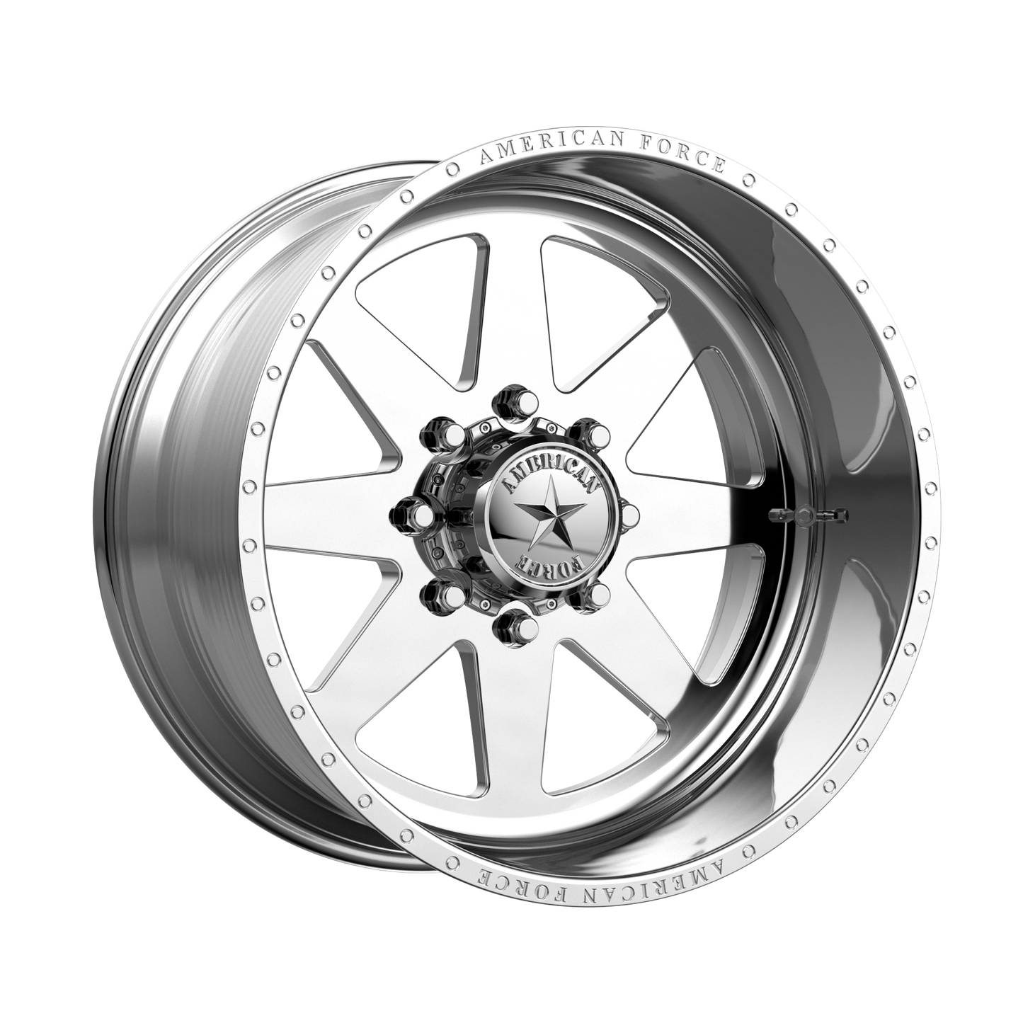 Set of 4: American Force Afw 11 Independence Ss Wheel, 22x12.0 -40 Offset 6x139.7, Polished - AFTJ11R80-1-21