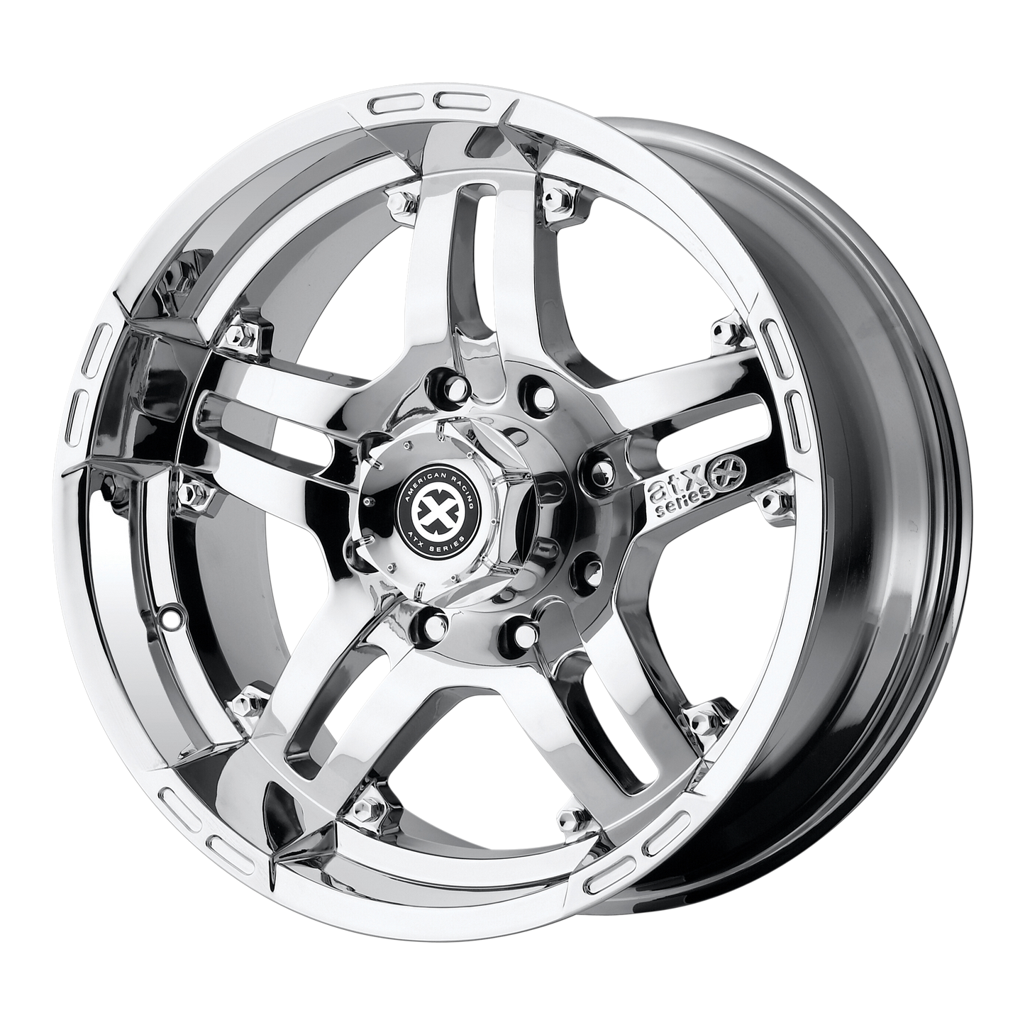 Set of 4: ATX Ax181 Artillery Wheel, 18x8.0 +50 Offset 5x130, Pvd - AX18188036850