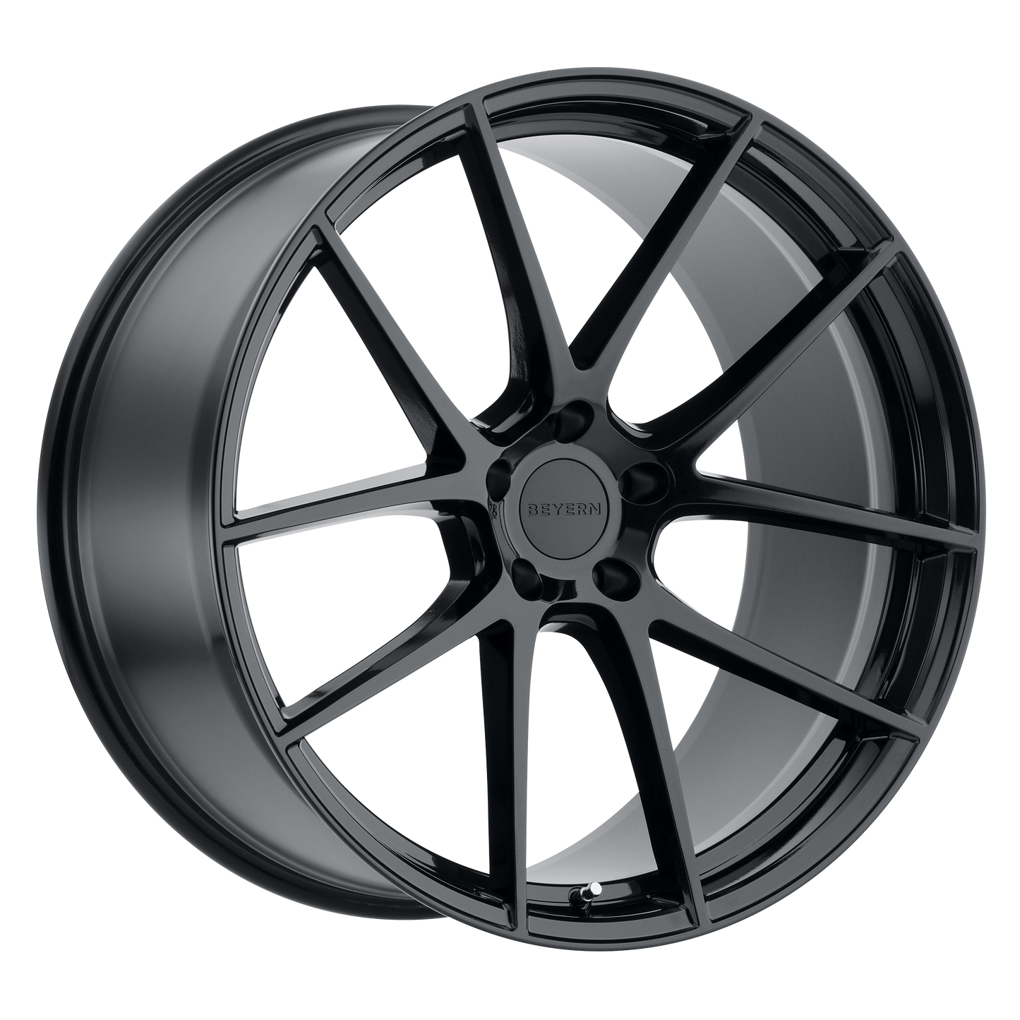 Set of 4: Beyern Ritz Wheel, 17x9.0 +25 Offset 5x120, Gloss Black - 1790BFT255120B74