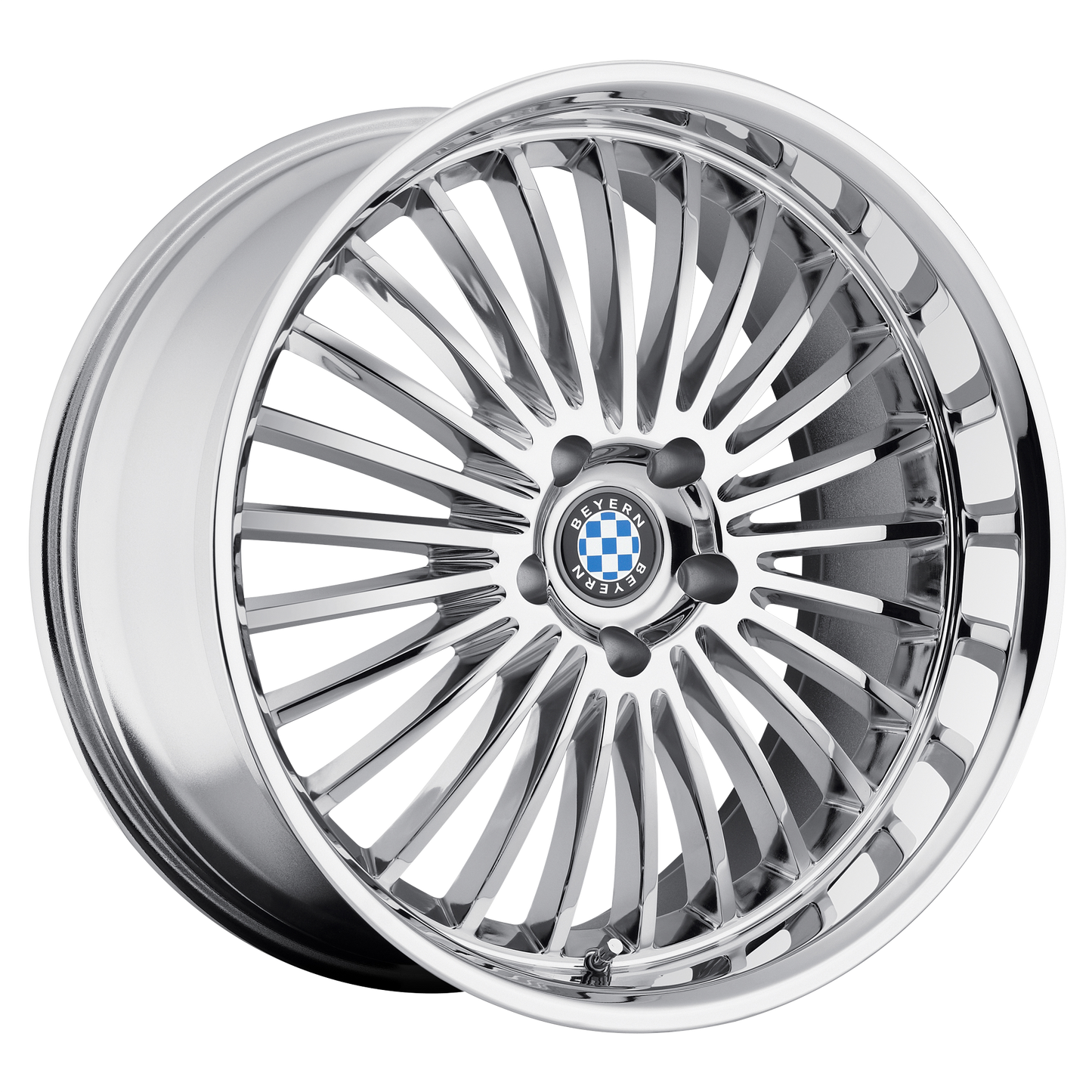 Set of 4: Beyern Multi Wheel, 20x10.0 +25 Offset 5x120, Chrome - 2010BYT255120C74