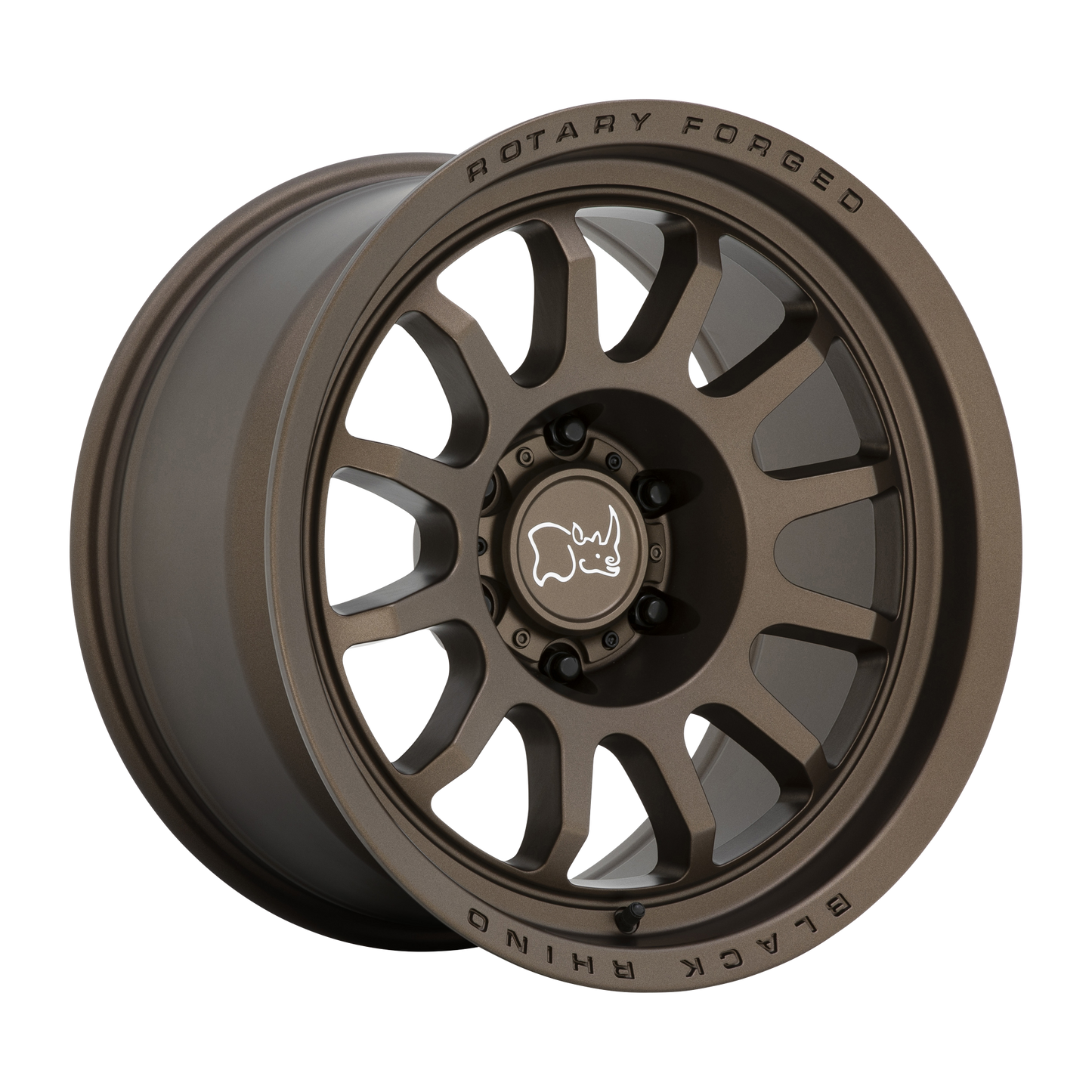 Set of 4: Black Rhino Rapid Wheel, 18x9.0 +12 Offset 6x139.7, Matte Bronze - 1890RPD126140Z12