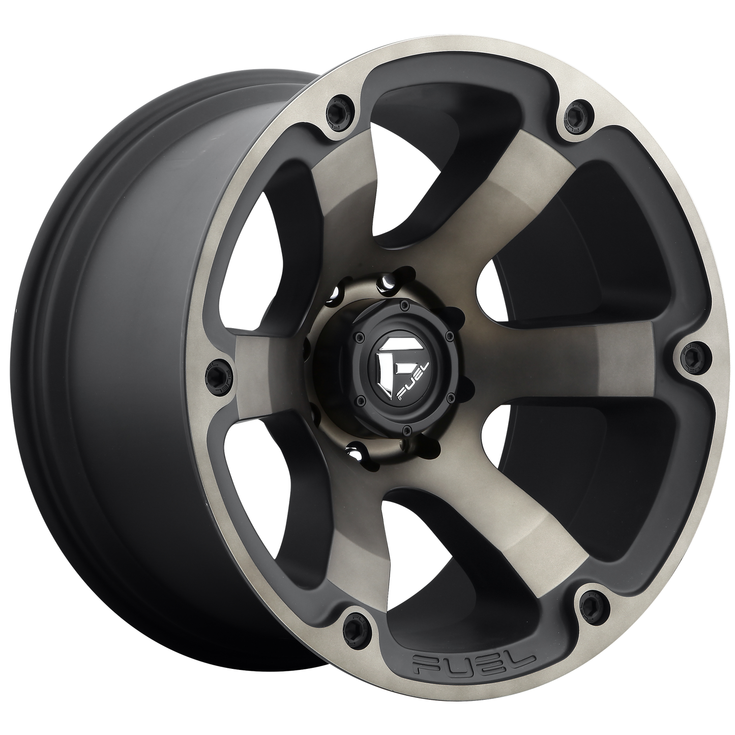 Fuel D564 Beast Wheel, 20x10.0 -18 Offset 5x139.7, Matte Black Double Dark Tint - D56420008547